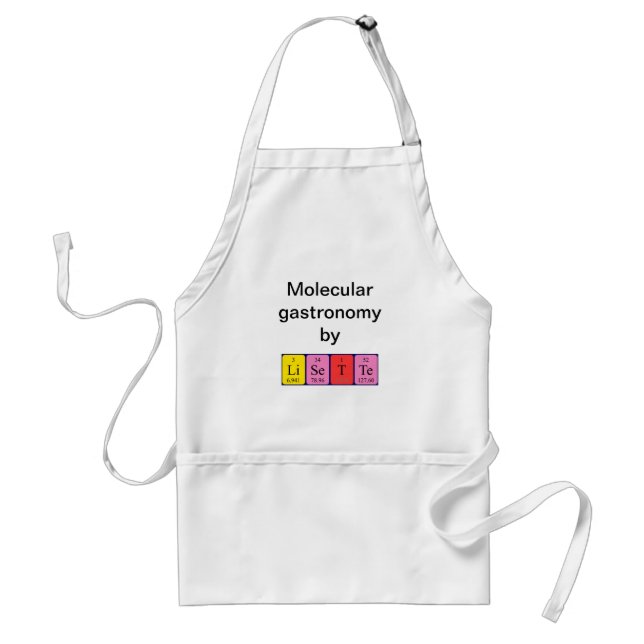 Lisette periodic table name apron (Front)