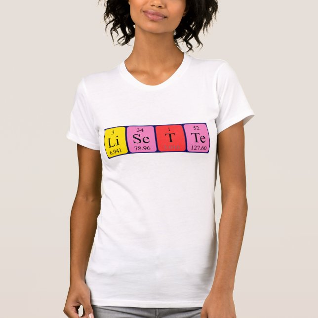 Lisette periodic table name shirt (Front)