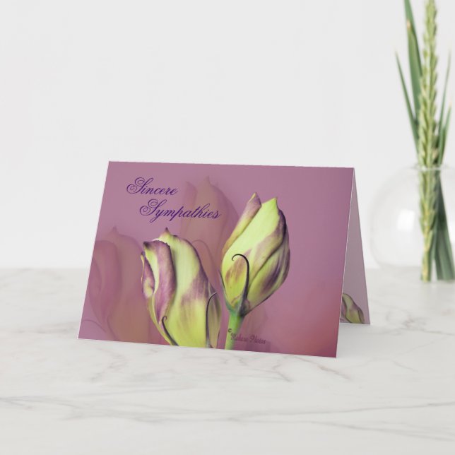 Lisianthus 5577- customise any occasion card (Front)