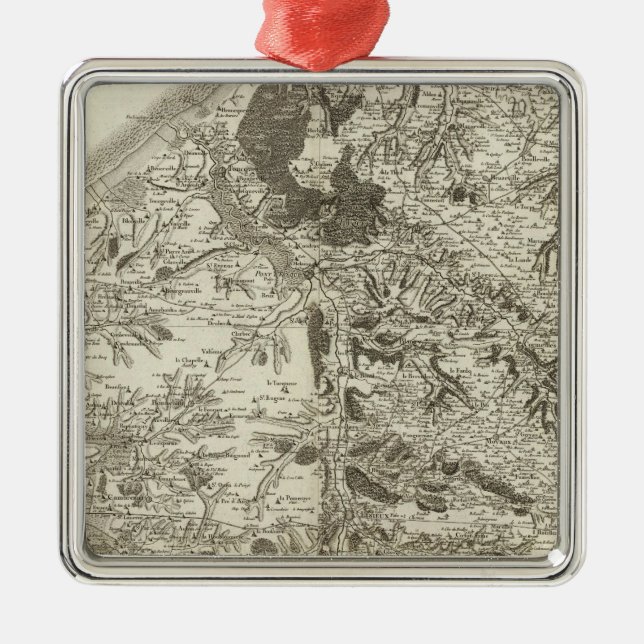 Lisieux, Honfleur Metal Ornament (Front)