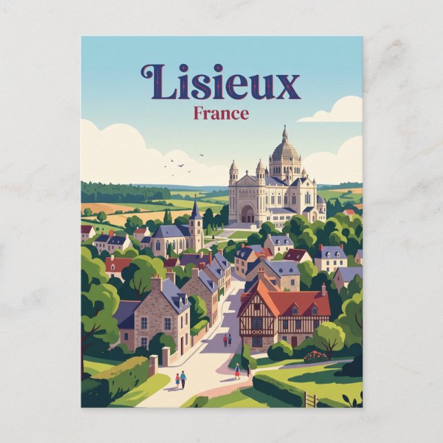 Lisieux, Normandy, France Postcard (Front)