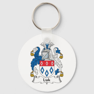Lisk Family Crest Key Ring