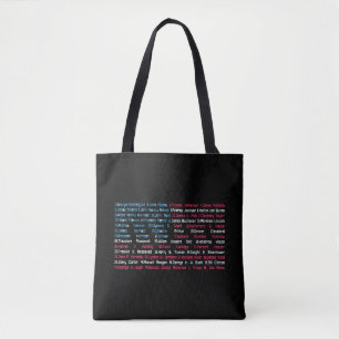 List 46 US Presidents of the United States Fun His Tote Bag