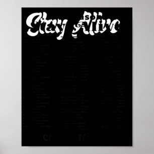 List Of 99 Reasons To Stay Alive Mental Health A  Poster