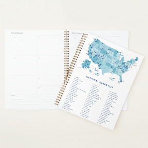 List of National Parks in the United States Planner