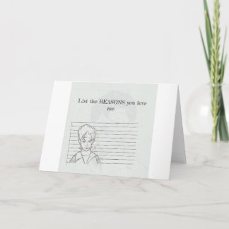 List The Reasons--greeting card