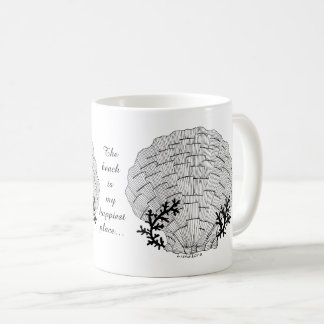 Listakora Seashell Coffee Mug - Customisable