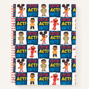 Listen! Act! Unite! Pattern Notebook