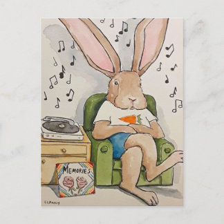 Listen Hare postcard