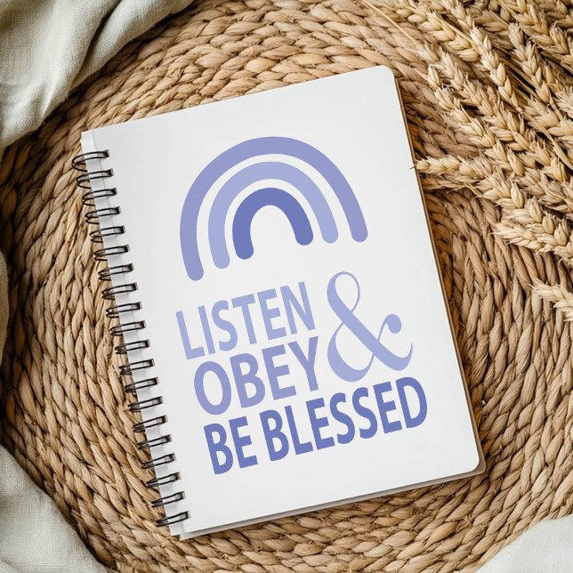 Listen Obey and Be Blessed  Notebook (Creator Uploaded)