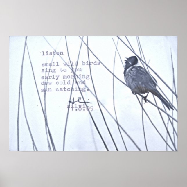 "listen" poster (Front)