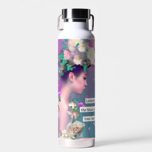 Listen to the Music of your Soul   Inspriational Water Bottle