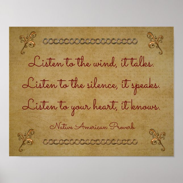 Listen To The Wind -- art print (Front)