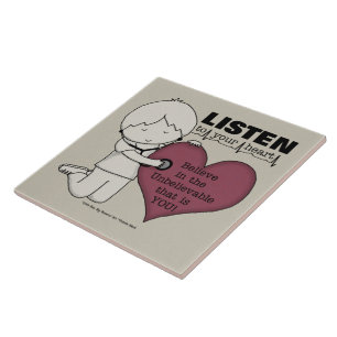 Listen to Your Heart Ceramic Tile