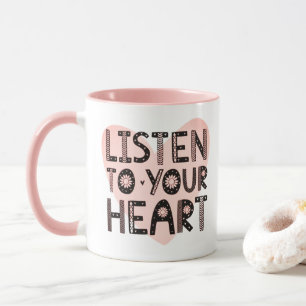 Listen to Your Heart - Retro Boho Mug