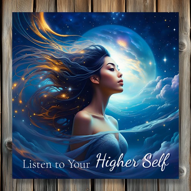 Listen to your Higher Self | Meditation Spiritual Poster (Creator Uploaded)