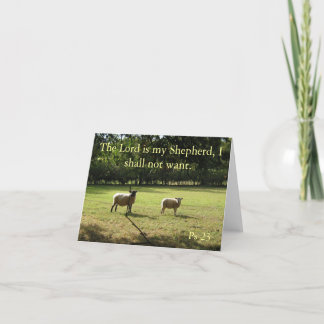 Listening for the shepherd!... Card