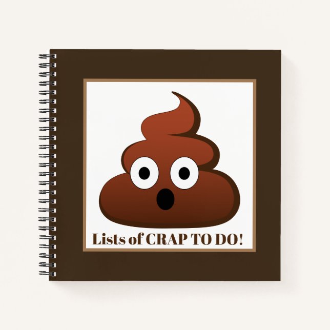 Lists of crap to do funny notes notebook (Front)