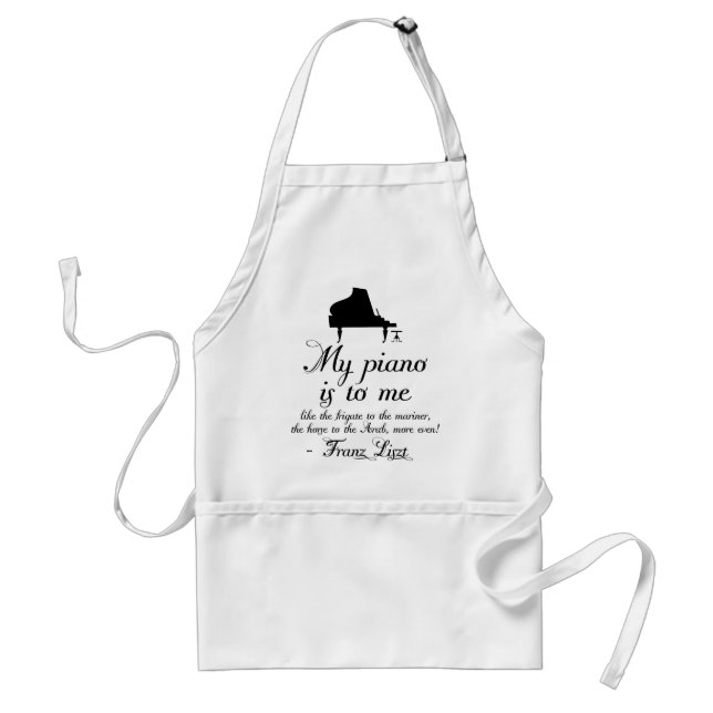 Liszt Piano Classical Music Quote Standard Apron (Front)