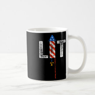 Lit 4th Of July Patriotic American Fireworks Usa F Coffee Mug