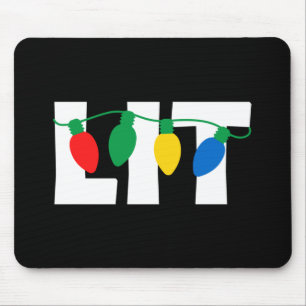 Lit Christmas Mouse Pad