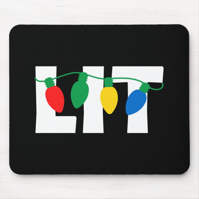 Lit Christmas Mouse Pad (Front)