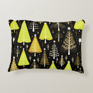 Lit Christmas Tree Pattern Decorative Cushion