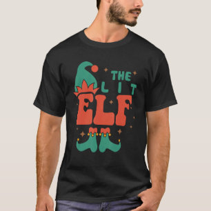 Lit Elf Family Matching Christmas Pjs Funny T-Shirt