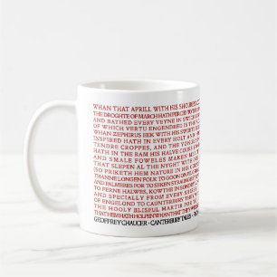 Lit Geek Chaucer Canterbury Tales - Mug