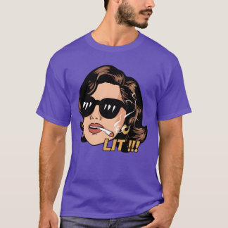 LIT Girl Vintage 70s Comic funny T-Shirt
