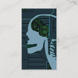 lit logicskull business card