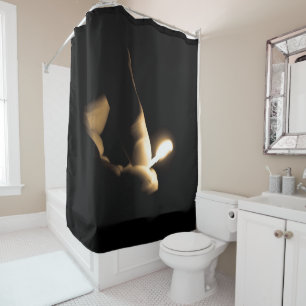 Lit Match Shower Curtain