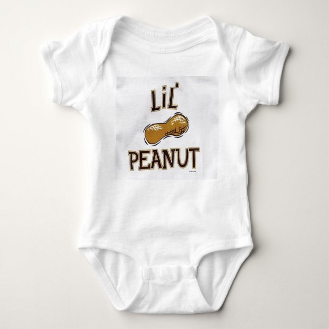 lit peanut onsie baby bodysuit (Front)