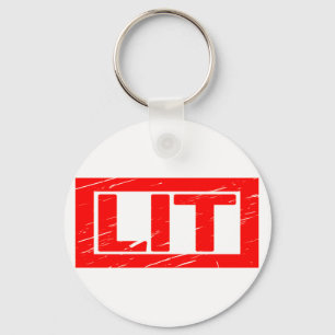 Lit Stamp Key Ring