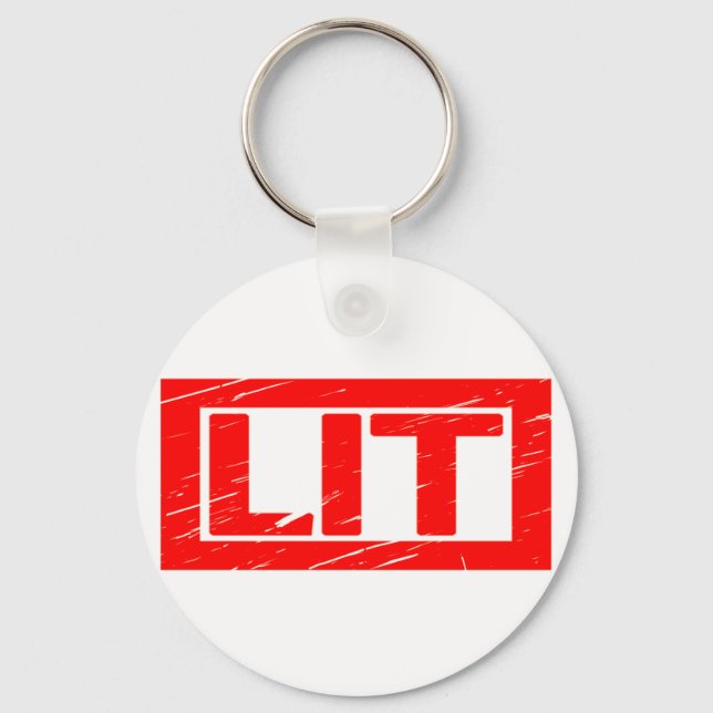 Lit Stamp Key Ring (Front)