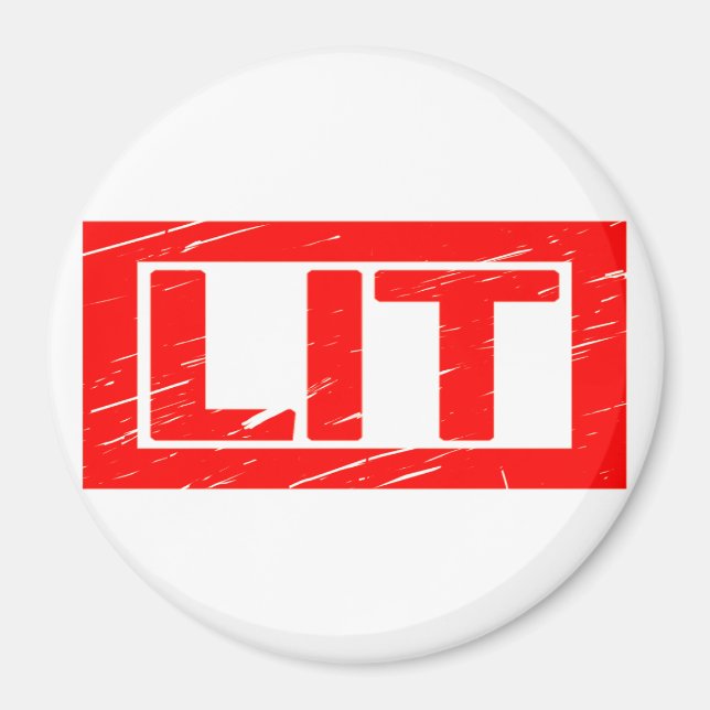 Lit Stamp Magnet (Front)