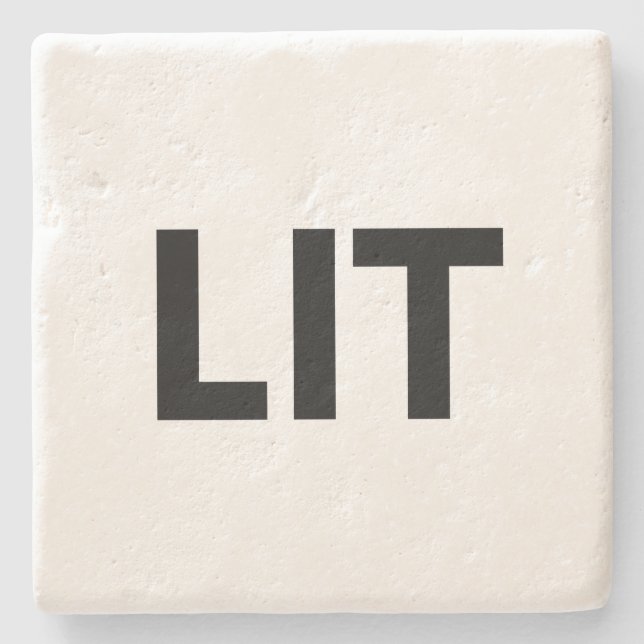 lit stone coaster (Front)