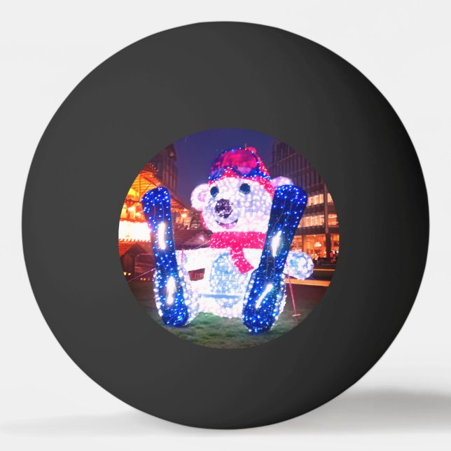 Lit up bear ping pong ball (Front)