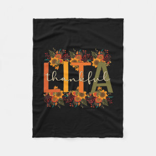 Lita Grandmother Thanksgiving Lita Grandma Fleece Blanket