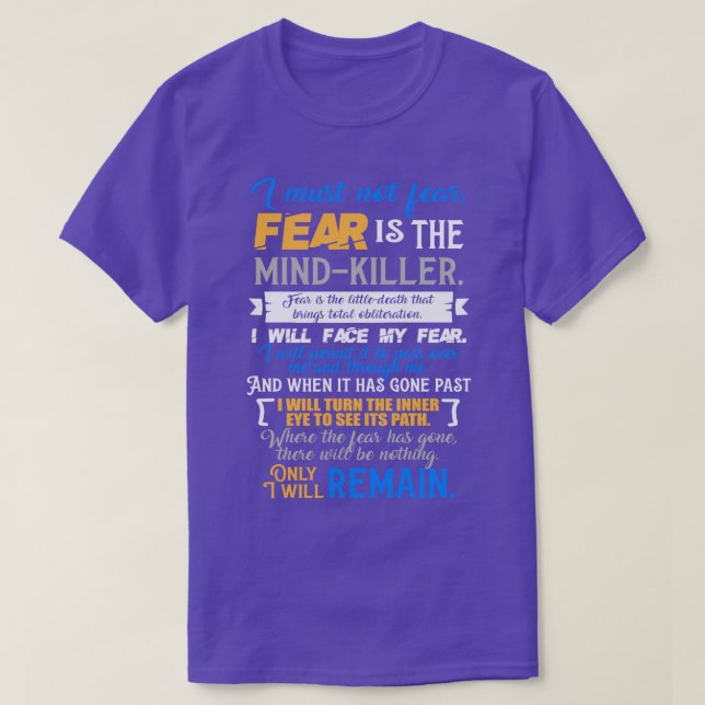 Litany Against Fear Dune T-Shirt (Design Front)