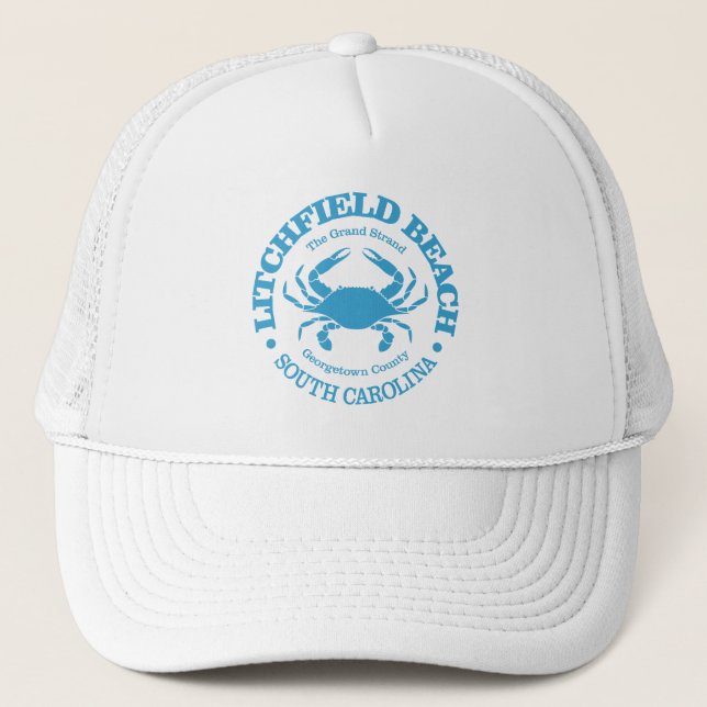 Litchfield Beach (crab) Trucker Hat (Front)