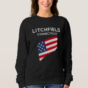 Litchfield Connecticut USA State America Travel Co Sweatshirt