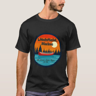 Litchfield Maine Tacoma Lakes Region Canoe Paddles T-Shirt