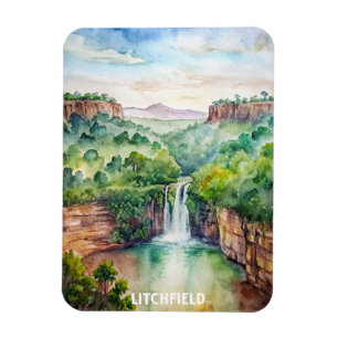 Litchfield National Park Watercolor Painting Magnet