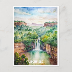 Litchfield National Park Watercolor Painting  Postcard