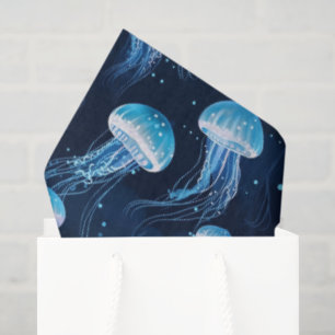 Lite Blue Jellyfish Tissue Paper