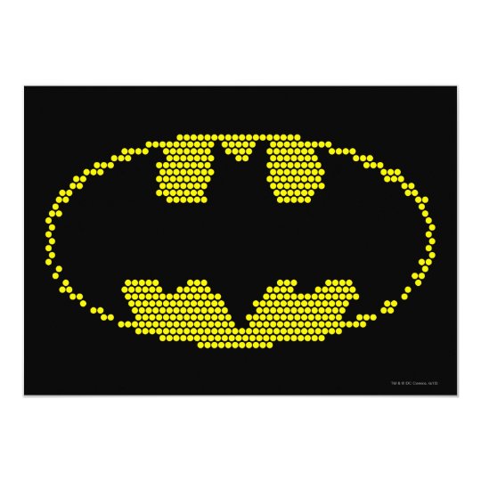 Lite-Brite Bat Emblem Card