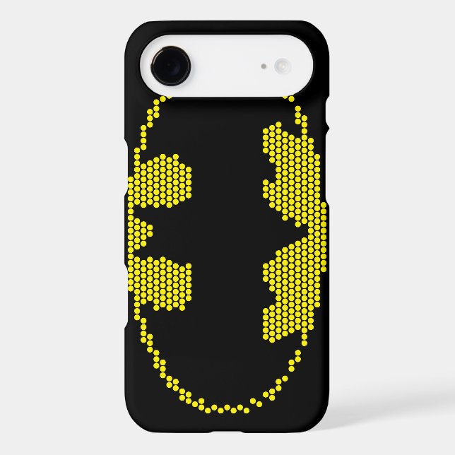 Lite-Brite Bat Emblem Tough iPhone 3 Cover (Back)