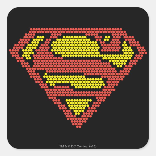 Lite-Brite S-Shield Square Sticker (Front)