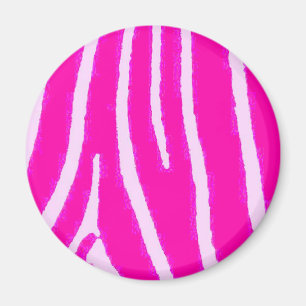 Lite Pink Zebra Magnet